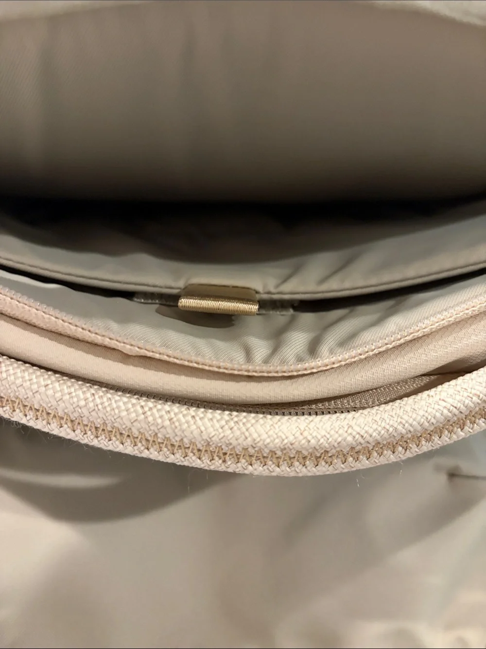 Everyday Cream Backpack with Sleek Minimal Design